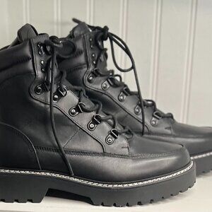 Calvin Klein Womens Shania Lace-Up Ankle Combat & Lace-up Boots Size 9.5